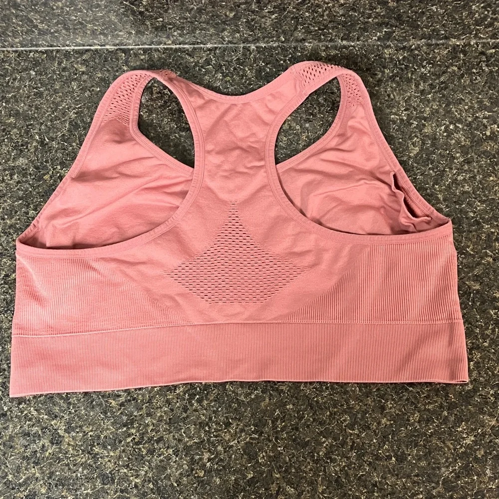 3/$15❤️ under control racer back for large bust sports bra dusty pink 2X - Picture 3 of 5